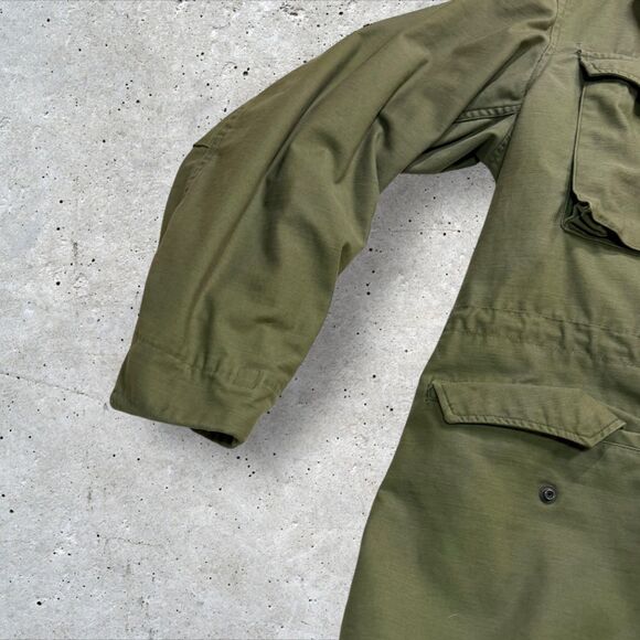 Vtg US Army M-65 Field Jacket Medium Regular OG-107 Vietnam Era Unauthenticated - Picture 7 of 16